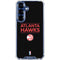 NBA Atlanta Hawks Standard - Black Galaxy S25 Clear Case